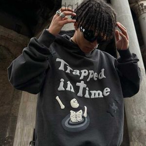 Inverno Designer Hoodies Quebrado Planeta Hoodie Homens Camisola Y2K Com Capuz 3D Espuma Graffiti Letra Moletons Hip Hop Harajuku Gráfico Hoody Mulheres PulloverW5B7