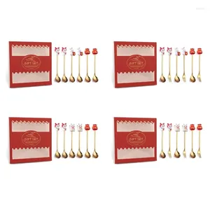 Yemek takımı setleri r2jc 6pcs forks kaşık gümüş eşya seti paslanmaz çelik sofra takımı çatal bıçak takımı ayna cilası