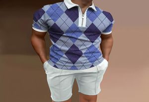 Desinger Business Wear Sommer-Trainingsanzüge Casual Polos Fashion Man 2-teiliges Set T-Shirts Shorts Plus Size Zweiteiliges kurzes Set Polo 4014739
