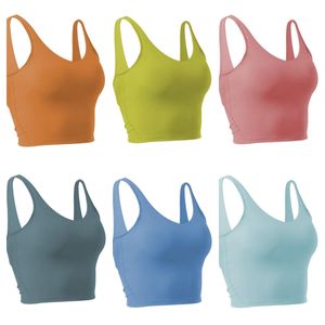 new white sport bra pattern tank Classic Popular Fitness U Bra Butter Soft Women Sport Tank Gym Crop Yoga Vest Beauty Back Shockproof With Removable Chest Pad 0