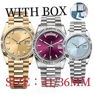 Automatyczne maszyny luksusowe męskie zegarek 36/41mm904L ze stali nierdzewnej świetliste szafir Waterproof Watch Watch Neutral Style klasyczne zegarki JihawCatchTrade77 AAA Watchc