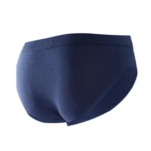 Cuecas de apoio bolsa masculina cintura alta cuecas masculinas macio respirável algodão roupa interior com umidade-wicking para conforto