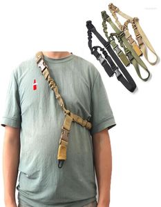 Pasy taktyczne MS3 Gun Sling Single 1 -Point Heavy Duty Rifle Wojskowy Nylon Bungee Akcesoria polowe Pasek 1183355