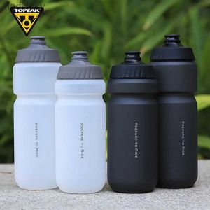 Butelki z wodą klatki Topeak Cykling butelka wodna 750 ml 650 ml ściskająca BPA bez smaku Sport Sport Sport Butelka do przecieku zaworu odrzutowego Kettlel240124