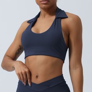 Lu Yoga Bra Crop Top Bodycon Tang for Womensed Fitness Bra女性