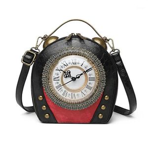 PU Leather Women Handpags Clock Clock Crossbody أكياس صغيرة للنساء عالي الجودة السيدات أكياس رسول الرسول 12330