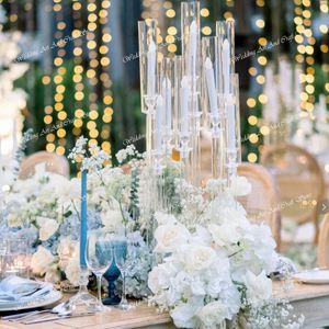 10 Arms Crystal Acrylic Centerpieces For Table Wedding Centerpieces Table Decorations Table Centerpiece Round Clear Acrylic Flower Stand Centerpieces 356