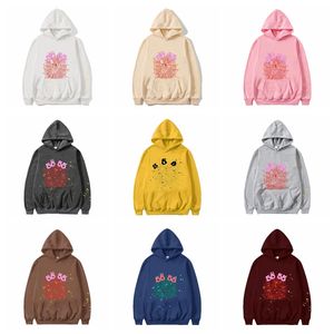 Designer Hoodie SP5der Young Thug 5555 Trapstar unisex hoodie högkvalitativ skumtryck spindel web grafisk rosa tröjor y2k tröjor s-2xl