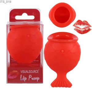 Lip Gloss Women Sexy Full Lip Plumper Enhancer Lips Silicone Tools Fish Labium Mouth Pout Shape Thicken Plump Natural Tool Wholesale