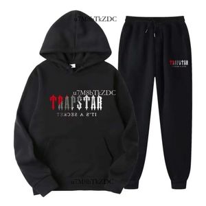 23 Tracksuit Męski Trapstar Trapstar Suits Hoodie Europe American Basketball Football Rugby Dwuczęściowy z damskimi kurtką z kapturem z kapturem damskim Spodnie 220