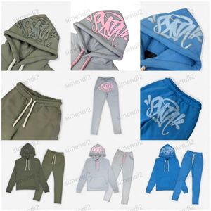 Herrtröjor tröjor y2k kvinnor streetwear casual hoodie sysaworld tracksuit överdimensionerade två stycken set sweatshirt tracksuit syna world män kläder zxv