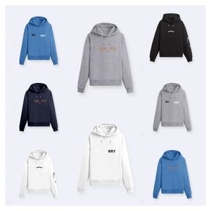 Designer Hooded Spring and Autumn Thin Women's and Men's Hooded Top Men's Round Neck Pullover Par Dress M-6xl 22 färger