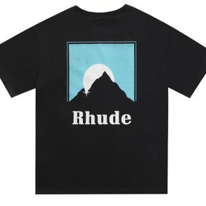 RH Designers Mens Rhude Вышивка T Рубашки для летних мужских вершин