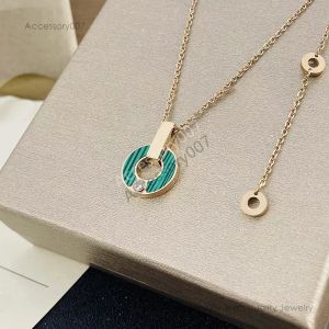 collana di gioielli firmati collana da donna placcata in oro pendenti in cristallo da donna catena in lega d'argento gioielli all'ingrosso collana di lusso gioielli firmati da donna