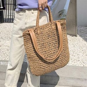 Designerin große Kapazität Strohbeutel für Frauen 2021 WICKER WOWEN RATTAN BAG TAND TOTE TOTE TOMET BALI BEACHTEN