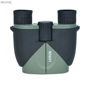 Telescopes Luxun 10X25 Binoculars Folding Compact Telescope with Weak Light Night Vision Lightweight Small for Hunting Camping Concerts YQ240124