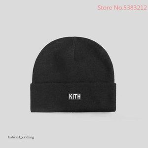 Kith Beanie Zimowe czapki dla mężczyzn kobiety panie akrylowe czaszkę mankietową czapkę dzianin Hip Hop Harajuku Casual Skullies Outdoor Christ Kith Hat 802