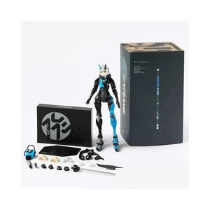 Figuras de brinquedo de ação Figuras de brinquedo de ação Shojo-Hatsudoki Motored Cyborg Runner Ssx 155 Techno Azur Figura Periféricos feitos à mão Coletar Otgbw