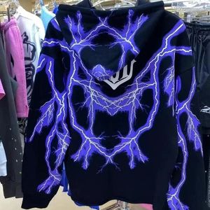 هوديس الرجال المفقودين منذ يوم الخميس جودة M Purple Thunder Slotshirts ذات الحجم الكبير