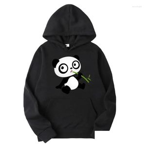 Kvinnor Hoodies Sweatshirts Spring and Autumn Loose Cute Panda Printing Plover Ladies Casual Hooded Daily Clothes Oversize For Female D otxld