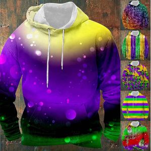 Hoodies dos homens Carnaval 3D Homens Grande Hoodie Simples Moletom Com Designs Mens Zip Up Algodão