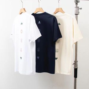 Nice Quality Real Photos T-shirts Letter Printed Men's Tshirt Oversized Summer Cotton Short Sleeve Tees