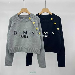 Kadın Sweaters Üstün Yeni Tasarımcı Kazak Kadın Kış Kış Sonbahar Yuvarlak Boyun Uzun Kollu Jacquard Hardigan Örgü Palto Külkü Sweetshirt 2sp1