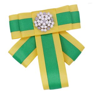 Brosches College Group Lady Jewelry Custom Green Yellow Satin Ribbon Greek Letter Xho Symbol Chi Eta Phi Soror Brosch