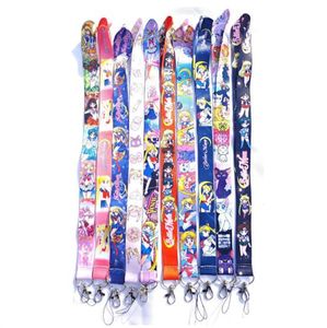 Kawaii Girl Sailor Anime Moon Manga Cosplay Neck Strap Lanyards para Key ID Card Gym Cell Phone Strap USB Badge Holder Corda Pingente Chaveiro