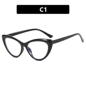 Montature per occhiali da sole Mona Triangle Cat Eye Butterfly Frame 2022 La nuova montatura può essere dotata di grado miopia Anti-luce blu T240124