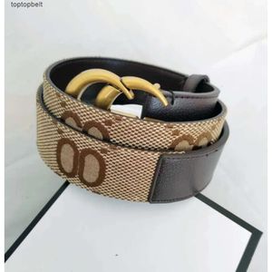 Bälten 2023 Fashion Luxury Belts Plaid Flower Striped Leather Belt Designer Herr- och kvinnors högkvalitativa bälte 3,8 cm 10A