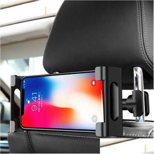Other Care Cleaning Tools Car Rear Pillow Phone Holder Tablet Stand Seat Headrest Mounting Brackets For Ipad Mini 4-11 Inch Drop Deliv Otudo