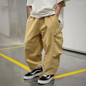 Trousers Boys' Pants For Spring 2024 High Quality Cool Boy Khaki Causal 1-4