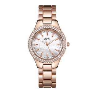 Womens Watches Simple Light Luxury Fashion Plate Gold Stainless Steel Waterproof Quartz Watch Gift