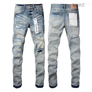 Mäns jeans lyxman Black High Street Paint Graffiti -mönster skadade rippade magra byxor byxor i3x8