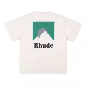 RH Designers mens rhude Embroidery T Shirts For summer Mens tops Letter polos shirt Womens tshirts Clothing Short Sleeved large Plus Size 100% cotton Tees Size S-XL 21