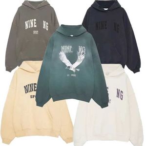 Sweatshirts Men's Hoodies Sweatshirts Hot Sale 23ss Women Desginer Fashion Cotton Hooded New Ab Annie Bing Classic Letter Print Wash Water Color Snowflake b1