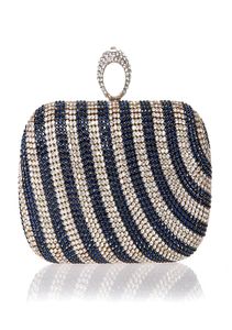 Nuova mini borsa per anello da dito Pochette con strass di diamanti Banchetto serale Borsa di cristallo Bella borsa per la festa della sposa3530502