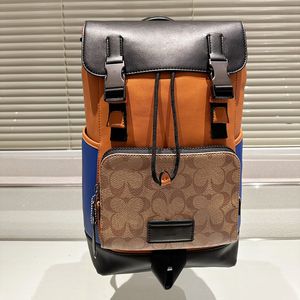 Neu eingetroffene Reiserucksäcke Trend Coa Track Lässiges weiches Leder Hochwertige Doppelschulterpackung Designer-Rucksack Computertaschen Verbundtasche für Männer