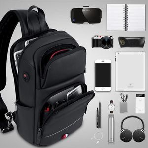 Male Crossbody Bags for fashion Shoulder Bags USB Charging Messenger Sling Bag Chest Bag Oxford Single Shoulder Strap Pack 20211858