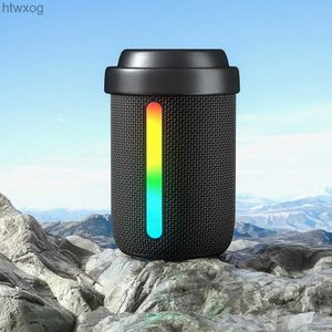 Portable Speakers Rockmia EBS-706 6w New Mini Portable RGB Light Speaker Bluetooth 5.0 Wireless Powerfual Bass Boombox with volume control knob YQ240124