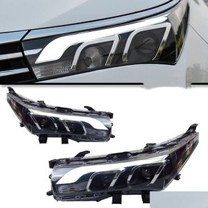 Car Light Assembly Headlights Led Bb For Corolla 2014-20 16 Headlight Running Lights Bi-Xenon Beam Fog Drop Delivery Automobiles Motor Otot5