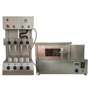 110V/ 220V Pizzakonframställning Maskin/ Rotary Kono Oven/ Pizza Cone Warmer Showcase Production Line Price