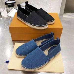 فاخرة مسطحة الأحذية غير الرسمية مصممة حذاء رياضة النساء espadrilles أحذية قماش الدنيم الصندل مع صندوق 513