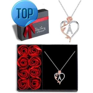 Iefil Valentines Day Gifts for Her 95s Terlings ilverr oseh earti nitiall etterp endantn ecklacej ewelrym