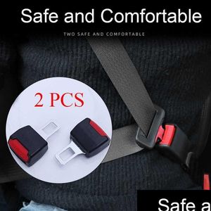 Andra bildelar 2 st 3 färgbils säkerhetsbälte klipp extender säkerhetssäkerhetsbälte spänne plugg tjock inuttag socket droppleverans biltill