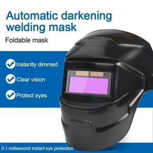 Mills Variable Light Welding Helmet Solar Auto Darkenining Justering Svetsmask Båg Svets Grind Cut Eye Protect Cap Dimning Glasses