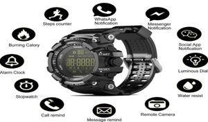 ex16スマートウォッチBluetooth防水IP67スマートリストウォッチRelogios Pedometer Stopwatch Sport Bracelet for iPhone Android電話w9461701
