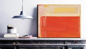ZZ182 Modern Abstract Canvas Art Mark Rothko Color Canvas Oil Art målning för vardagsrum sovrum dekoration oramade tryck art4835286