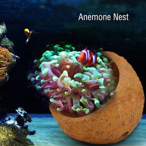 Dekorasyonlar Anemon Yuvası Kaçan Kaçan Kaç ve Akvaryum Reef Tankı için Yapılan Canlı Kaya